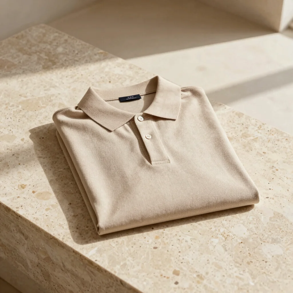 Mulberry Silk Blend Knit Polo