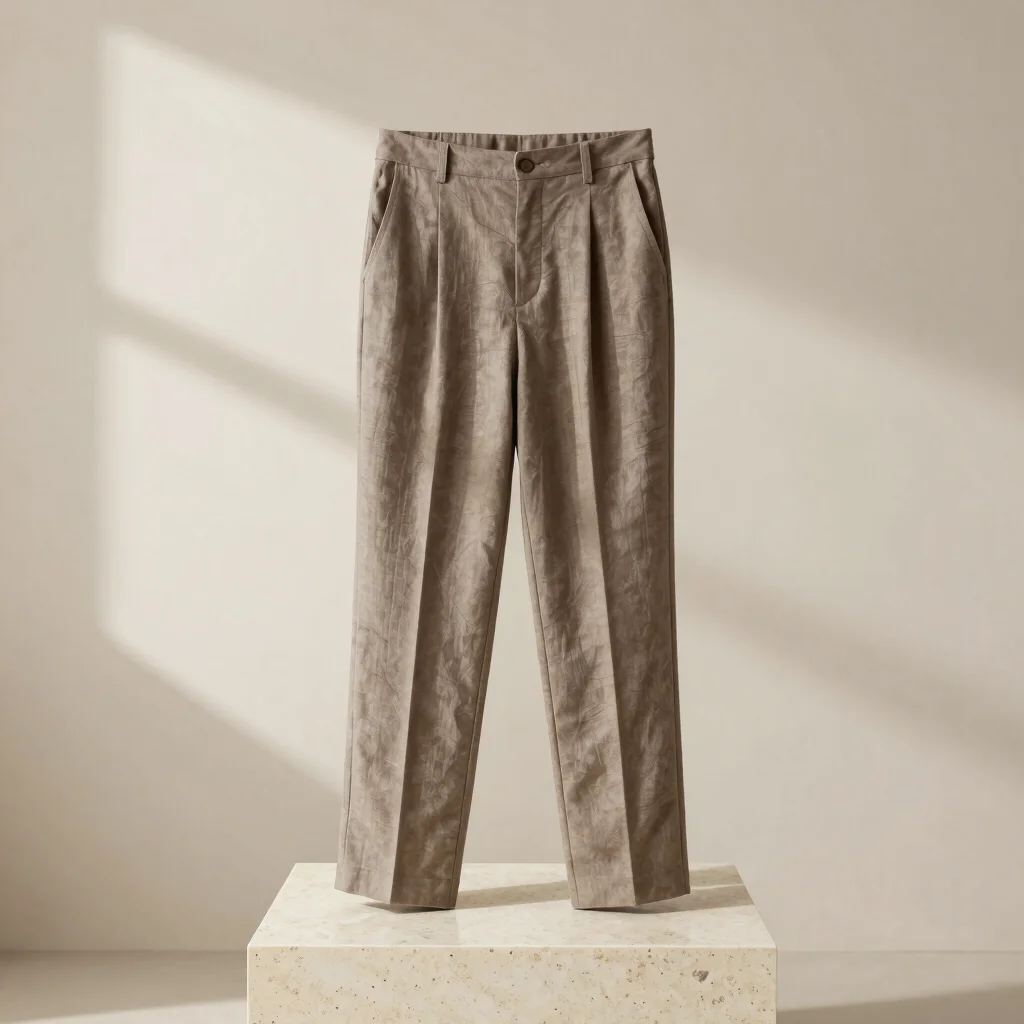 Tencel Linen Pleated Trousers
