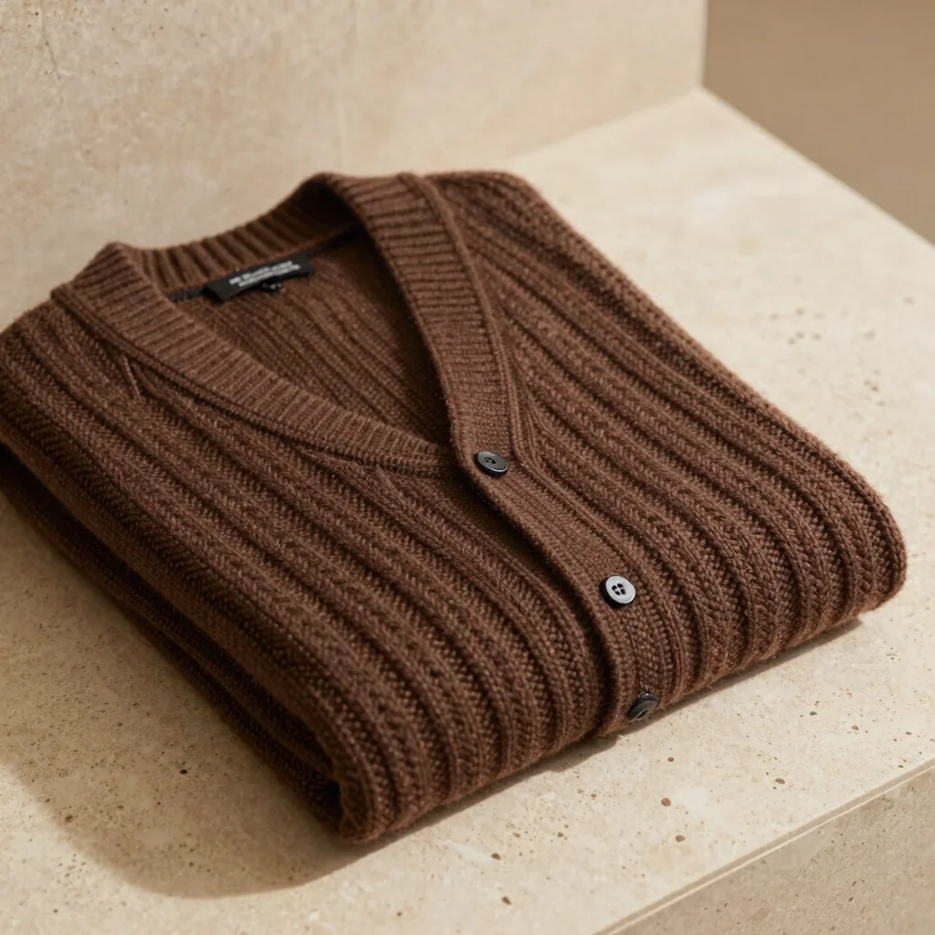 Lambswool Cable Knit Cardigan