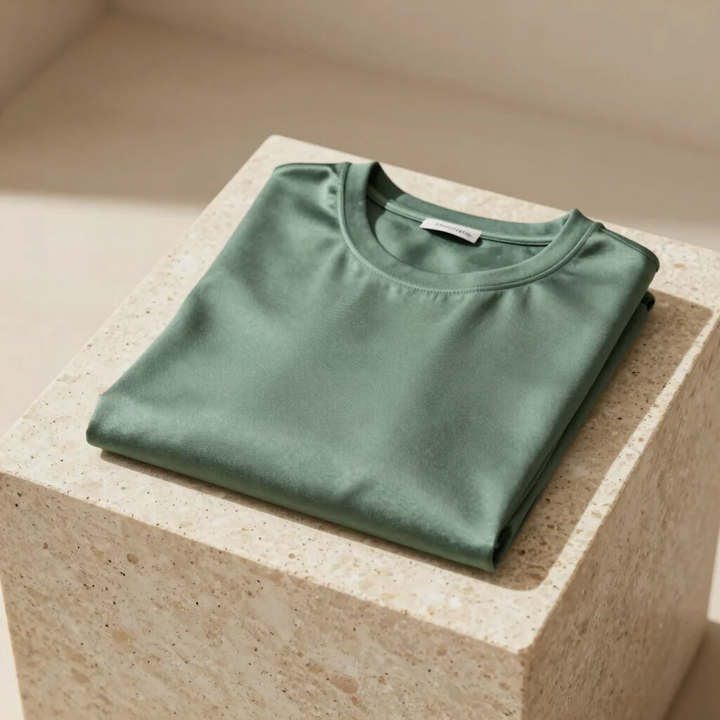 Mulberry Silk Crewneck T-Shirt